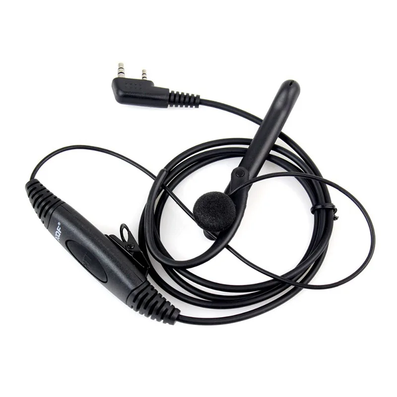 2 Pin уха Бар наушник bluetooth гарнитура PTT с микрофоном для Kenwood радио BAOFENG иди и болтай