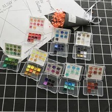 Японский благоприятный цвета 68 цветов, желтый, красный, синий, фиолетовый, коричневый, зеленый, изумруд, вода, мини-Акварель Сплит пробный