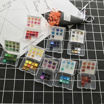 

Japanese Auspicious Colors 68 Colors, Yellow, Red, Blue, Purple, Brown, Green, Emerald, Water, Mini Watercolor Split Trial