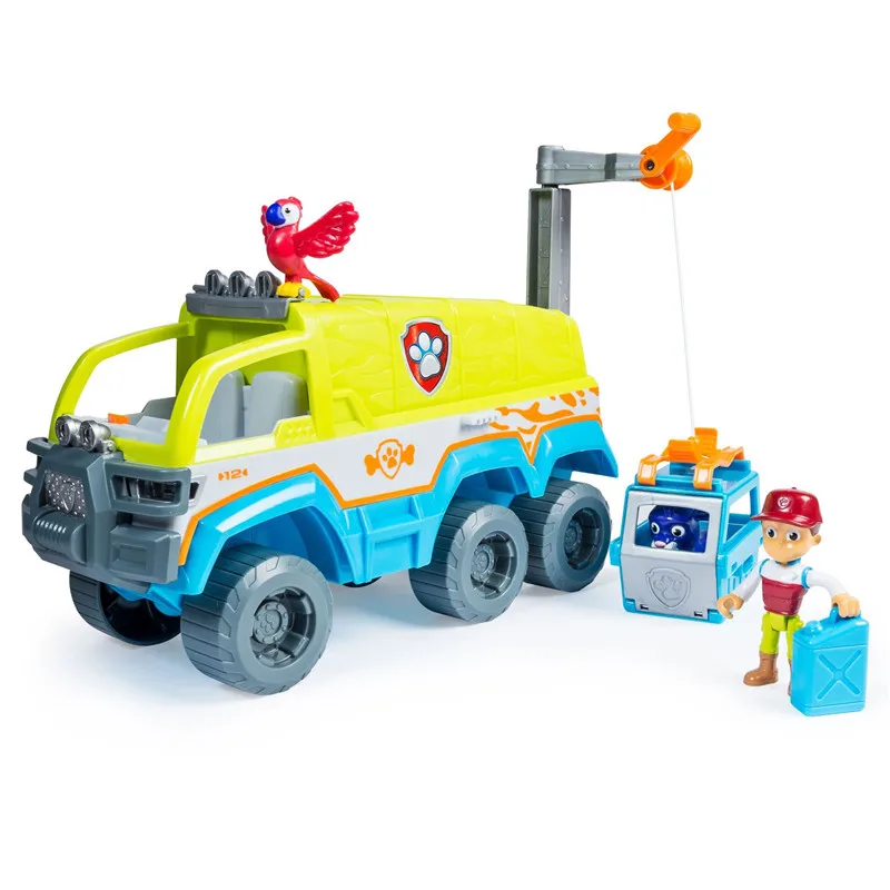 Paw Patrol Dog anime figure Jungle Off-road Vehicle Rescue Base Set Tracker Action Figure Model Patrulla Canina juguete Toys