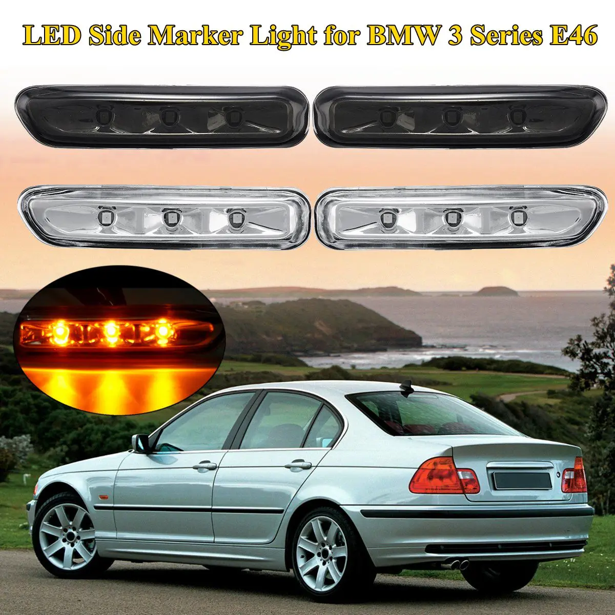 1 Pair Turn Indicator Side Marker font b Lamp b font Lights Turn Signal Light For