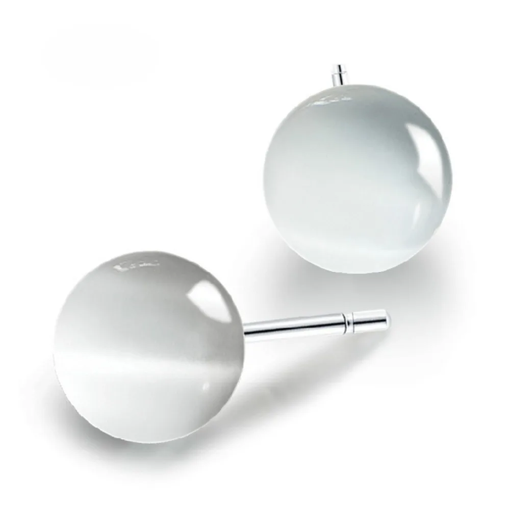 stud earrings cat eye stone (2)