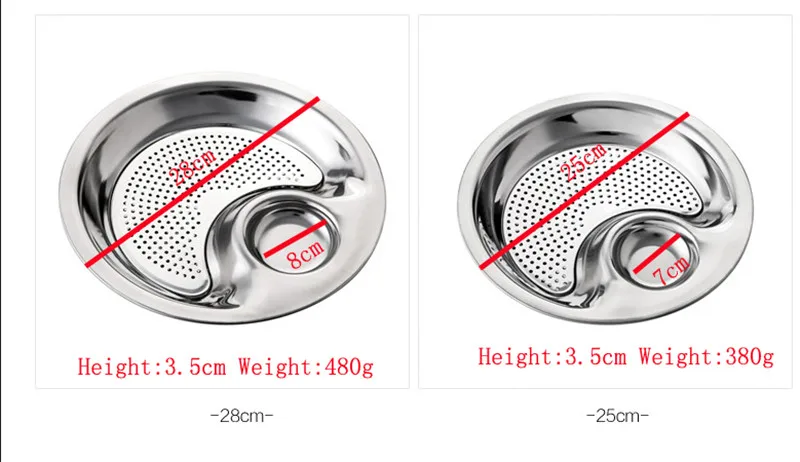 25 см 28 см из нержавеющей стали круглое блюдо для пельменей тарелка для пельменей суши сервировочный поднос продолговатая тарелка салат блюда для хлеба фрукты сухой поднос