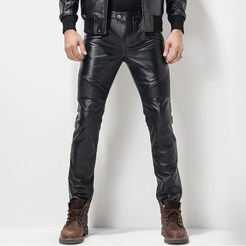 Mannen Lederen Pant Lederen Skinny Biker Broek Motorfiets Punk Rock Broek Slick Smooth Shiny Lederen Broek Strakke Sexiest Mannen Lederen Pant Lederen Skinny Biker Broek Motorfiets Punk Rock Broek Slick Smooth Shiny Lederen Broek Strakke Sexiest