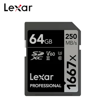 100% Original Lexar SD Card 1667x High Speed 250MB/s UHS-II Class 10 64GB 128GB V60 U3 Memory Card For 3D 4K HD video Camera
100% Original Lexar SD Card 1667x High Speed 250MB/s UHS-II Class 10 64GB 128GB V60 U3 Memory Card For 3D 4K HD video Camera