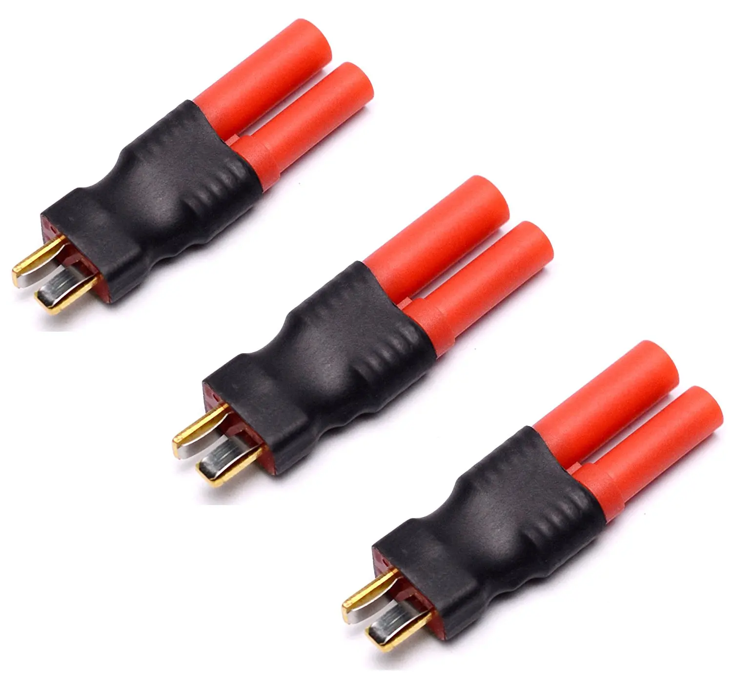 EBOYU(TM) 3pcs HXT 4mm Connecter To Deans Male T plug for RC Battery