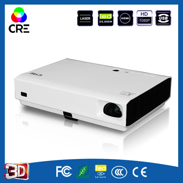 

Hot Selling Full HD Active Shutter 3D Beamer Super Brilhante Led Mini Projetor Filmprojektor