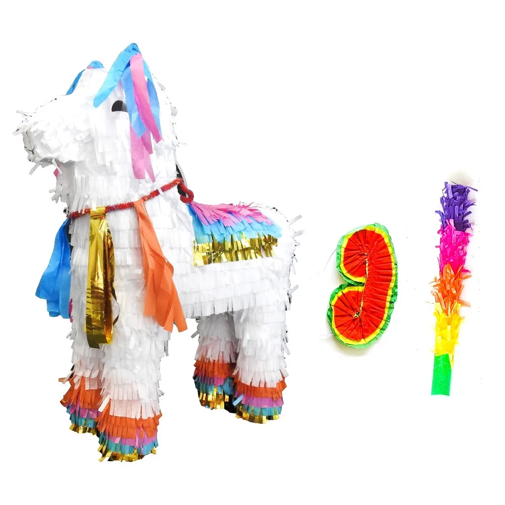 Большой Liama Pinata 36*12,5*36 см большой Pinatas-Висячие Liama Pinata, для детей, девочек, день рождения, заполняемый