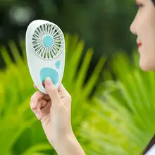 Прекрасный Удобный маленький настольный вентилятор USB Перезаряжаемый Открытый Портативный карманные вентиляторы для путешествий рыбалки кемпинга туризма HY99 AU23