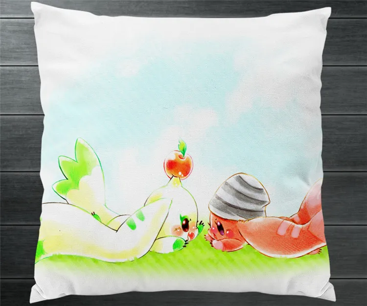

Digimon Digital Monster Terriermon Patamon Two Side 40x40cm Pillowcase Pillow Case Cover Cosplay Manga Gift BED/SOFA/CAR Decor 1