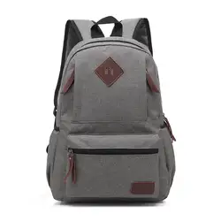 Новый Ретро пустой простой для мальчиков и девочек книга портфели для подростков холст Для женщин женский рюкзак Для мужчин ноутбук рюкзак