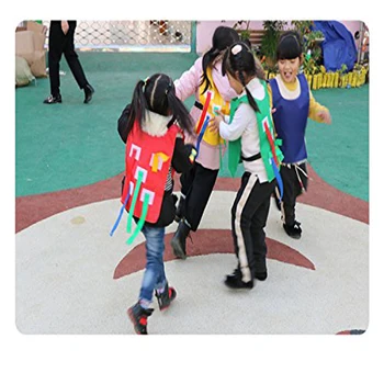 

1Pcs Fun Catch Tail Kindergarten Indoor Outdoor Sport Game Toys Infant Baby Vest Toy Children Developmental Toy Sports 4 Colors