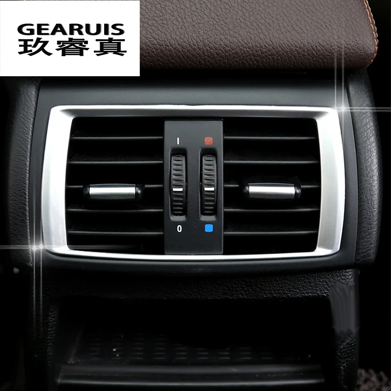 Автомобильный Стайлинг для BMW X3 F25 X4 F26 вентилятор заднего кондиционера декоративная рамка воздуха на выходе отделка наклейки чехлы авто аксессуары
