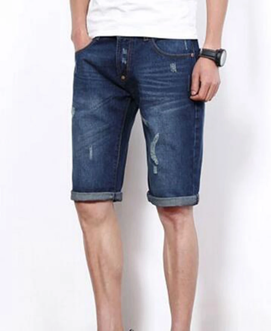 

Men summer fashion personality han edition leisure loose fertilizer plus-size cowboy young students five minutes of pants /29-46