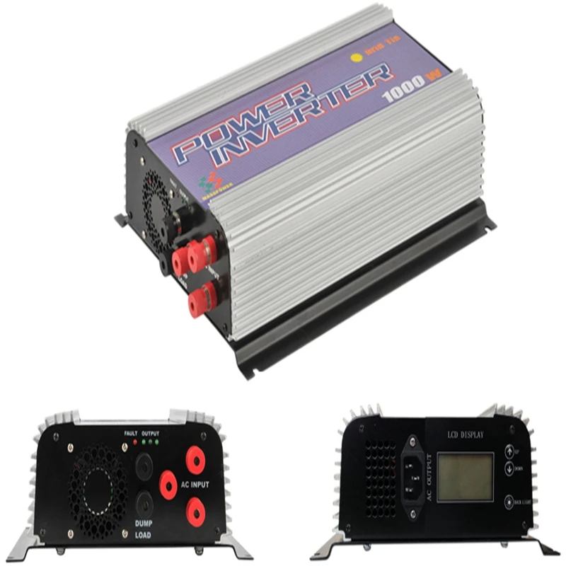1000W LCD Wind Turbine Grid Tie Inverter Pure Sine Wave Inverter for