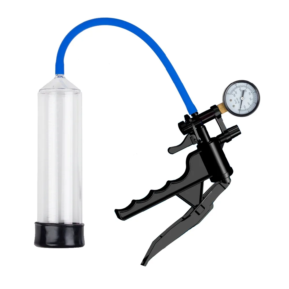 Manual Operation Penis Pump Vacuum Enhancer Pump With Instrument Panel Penis Enlargement Adult