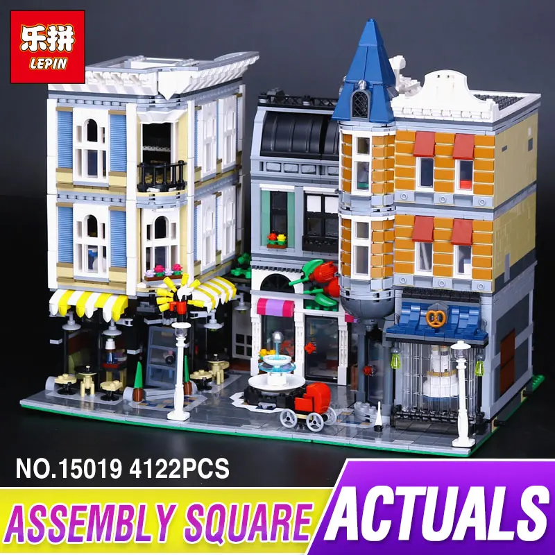 

Lepin 15019 4122pcs MOC Creative Series The Assembly Square Set Building Blocks Bricks Funny Toys Small piece block legoed 10255