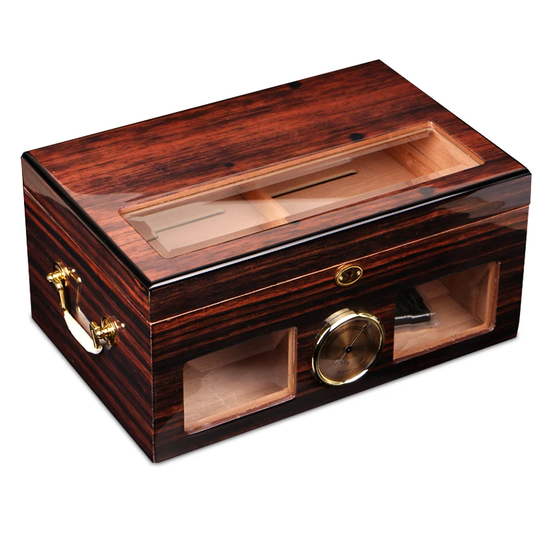

Cuban cigar box moisturizing function cabinet wooden double large capacity box
