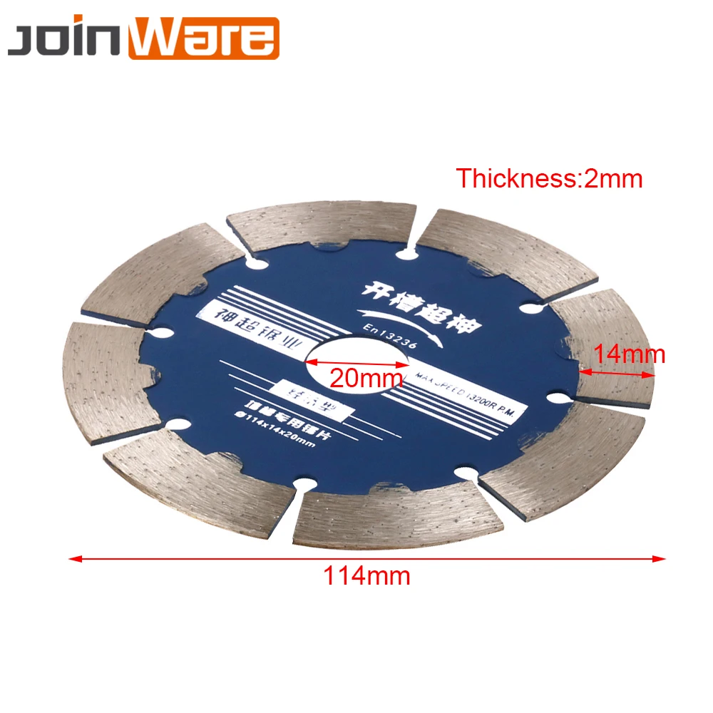 114 мм Алмазная циркулярная пила Лезвие режущего диска керамическая гранитная плитка 114x14x20 мм Высокое качество Прочный