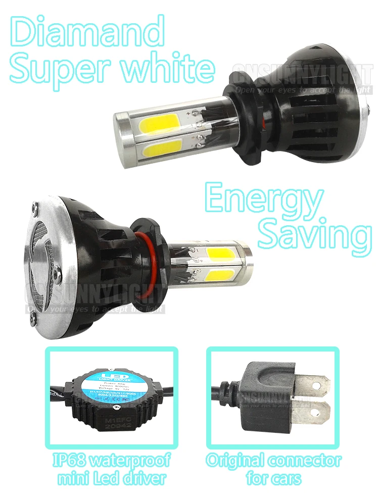 H4 H7 H13 H11 H1 9005 9006 COB LED Headlight 80W 8000LM Super Brigh Car LED Headlights Bulb Head Lamp Fog Light Pure White 6000K (19)