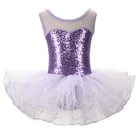 Nice Girls Ballerina Fairy Prom Party Costume Kids Sequined Flower Dress Dancewear Gymnastic Leotard  Ballet Tutu Dress - Image 3