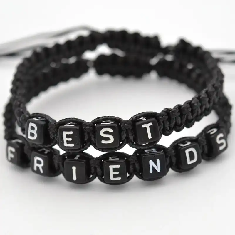 Joyeria Hecha A Mano Para La Pareja Mejores Amigos Acrilico