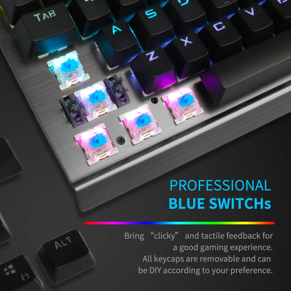Механическая игровая клавиатура Redragon K563 SURYA RGB со светодиодной подсветкой 104
