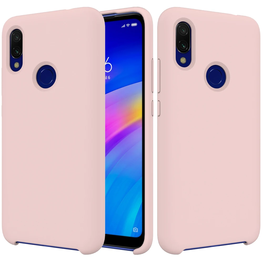 Чехол для Xiao mi Red mi 6A 6 Note 7 Pro 5 Plus для Xiaomi mi 9 SE A2 8 Lite 6 6X mi x 2 2S Max 3 Plus мягкий жидкий силиконовый чехол-накладка - Цвет: Розовый