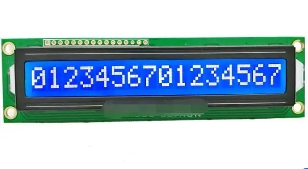 SMR1601-B blue screen 1601 LCD1601B 5V LCD module background white words monochrome character display | Электроника