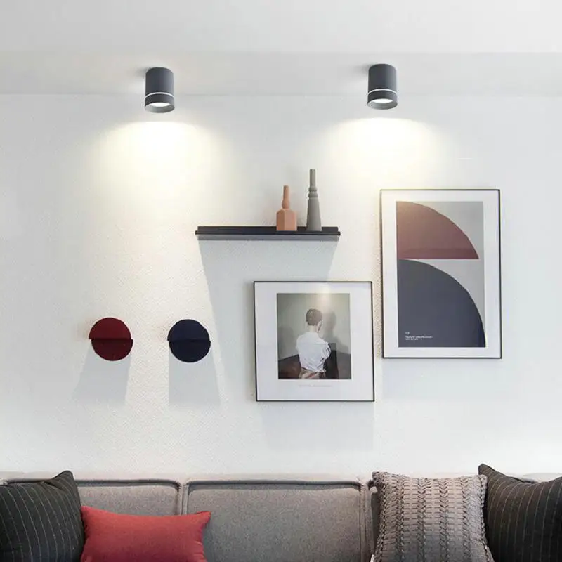 

Dimmable Surface Mounted LED COB Downlight 7W/9W/15W LED Lamp AC85V-265V Ceiling Spot Light with LED Driver White/Warm White