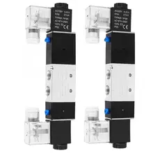 Actuator Electric Ball Valve 4V 230-08 1/4" Solenoid Air Valve 3 Position 5 Way Pneumatic Control Valve Electric Magnetic Valve