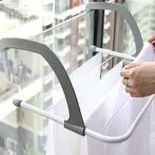 Multifunctional Foldable Design Household Indoor Outdoor Balcony Telescopic Shelf Drying Racks Clothes Shose Hanger
