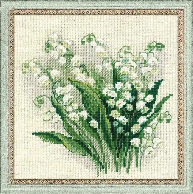 Forget me not cross stitch package flowers 18ct 14ct 11ct