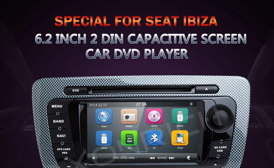 Top AutoRadio 2 Din Car DVD Multimedia For Seat Ibiza 6J MK4 SportCoupe Ecomotive Cupra 2009 2010 2011 2012 2013GPS Navigationstereo 0