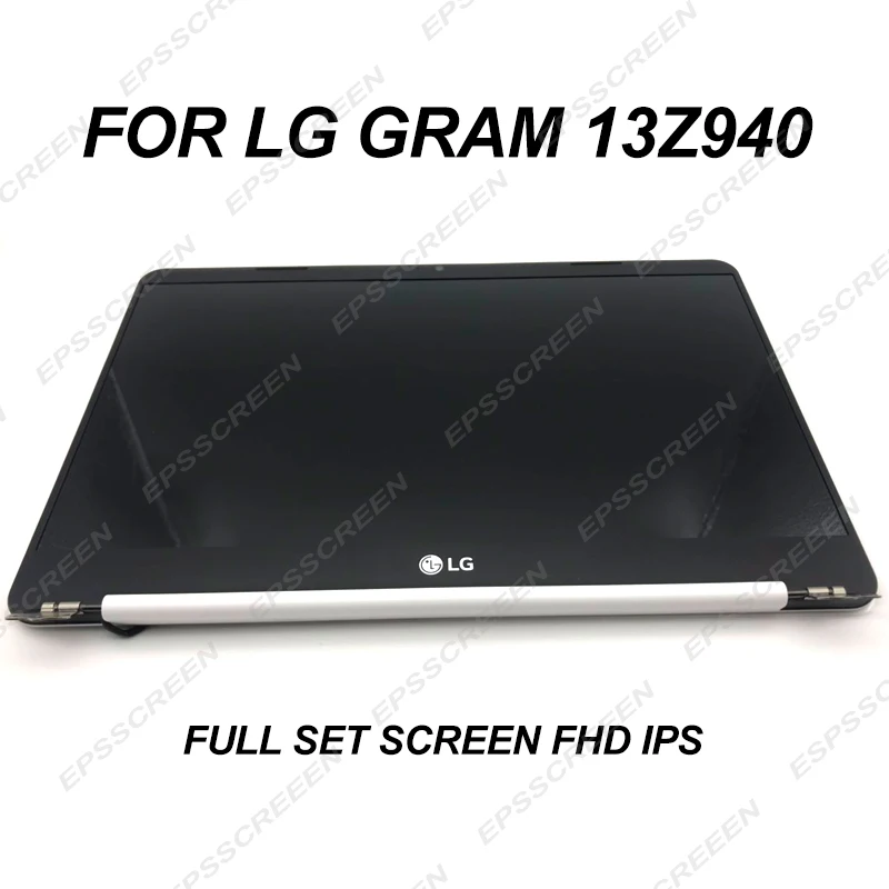

NEW 13.3 FULL SET LCD LED DISPLAY FOR LG GRAM 13Z940 FULL HD IPS SCREEN WHITE LP133WF1SPA1 AB COVER CAMERA FIT ASSEMBLY MATRIX