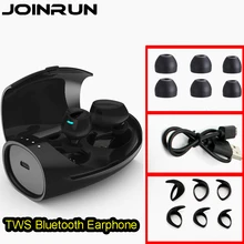 Joinrun ES60 Bluetooth наушники гарнитура Bluetooth V4.2 гарнитура двойные настоящие Беспроводные спортивные наушники для Iphone и Android телефона