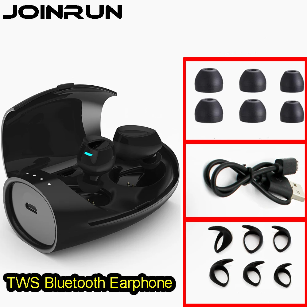 Наушники Joinrun ES60 Bluetooth гарнитура V4.2 двойная настоящие Беспроводные спортивные