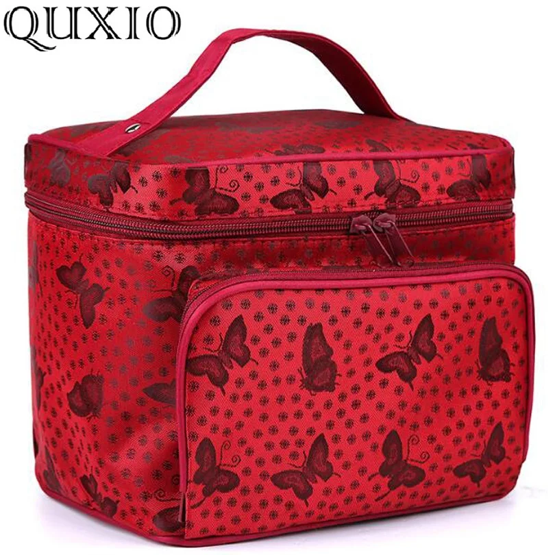 

Large Capacity Storage Woman Cosmetic Bags Necessary Travel Toiletry Bag Butterfly Pattern Organizer Beauty Makeup Bag JH639