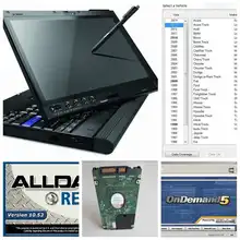 2017 newest alldata and mitchell software installed laptop x200t 4gb ram touch screen with 1tb hdd windows7 auto repair software