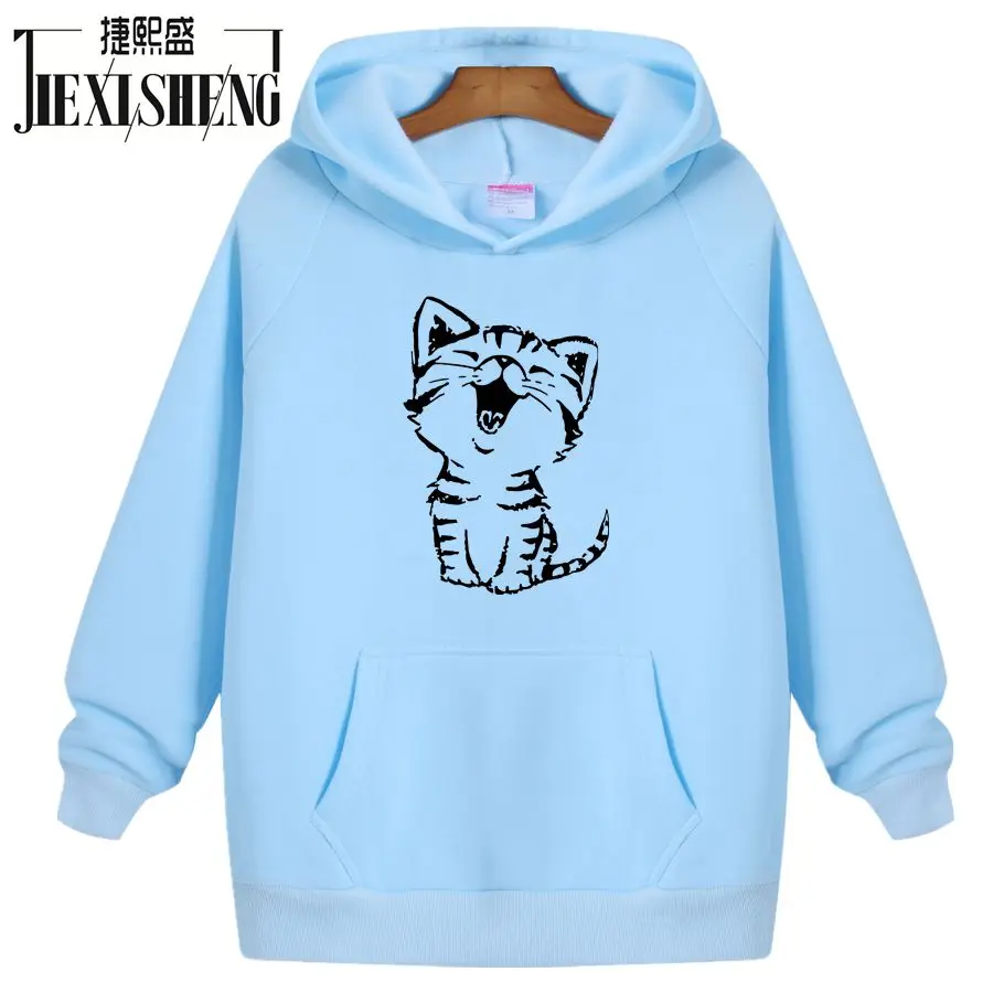 Funny Hello Letter printing Women Hoodies Sweatshirt
