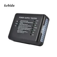 Kebidu Питание светодиодный 20-контактный разъем 24 Pin для блок питания ATX SATA Тестер HDD контрольно-измерительный прибор для ПК компьютер