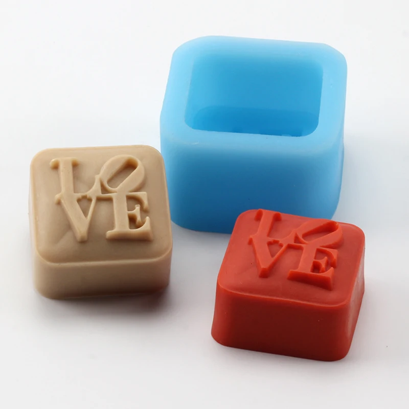 Силиконовая форма для мыла Nicole, квадратная форма ручной работы с персонажами любви, шоколадные конфеты, подарок на день Святого Валентина