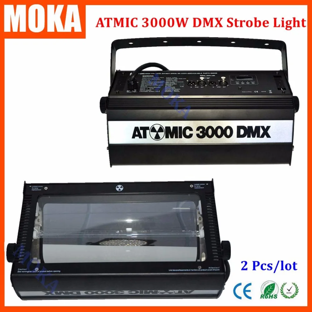 

2Pcs/Lot 3000W Stage Effect Atomic Strobe Disco Light Continuous Blinder Effect With Auto Fade Lighting Atomic Detonator Remote