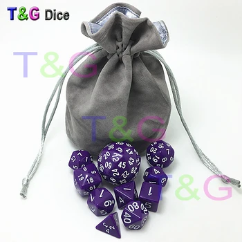 

4 Colors Dice Set for d&d Cards Board Game-10 pcs(d60,d30) -Free Velvet Pouch