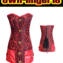 Нижнее белье красного цвета Топ Готический корсет для женщин, высокое качество на шнуровке паровой панк-корсет w3336