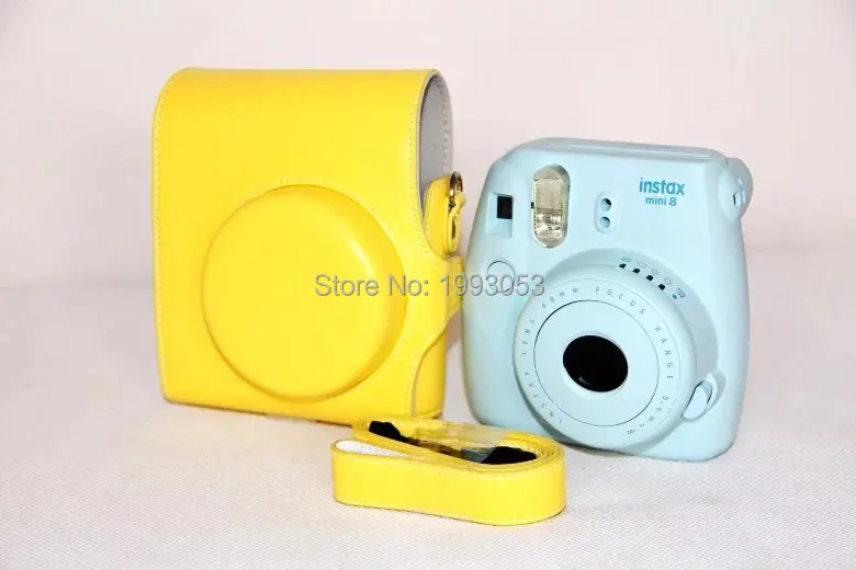 Кожаная камера видео сумка чехол протектор для камеры Fuji Fujifilm Instax Mini 8 Mini 7