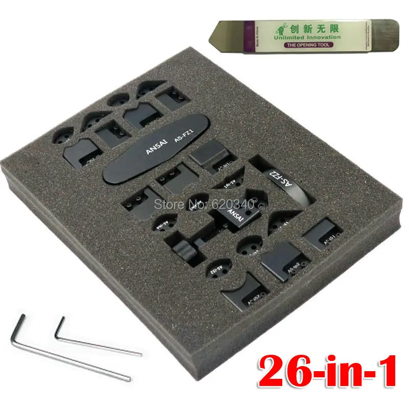 US $51.75 26 in 1 iphone gTool iCorner BSeries GB1100 For iPhone 5 5S 6 plus iPad 2 3 4 mini iPod 4 Corner Sidewall Bend Fix Repair Tool