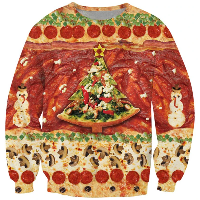All I Want for Christmas is Pizza Crewneck Sweatshirt