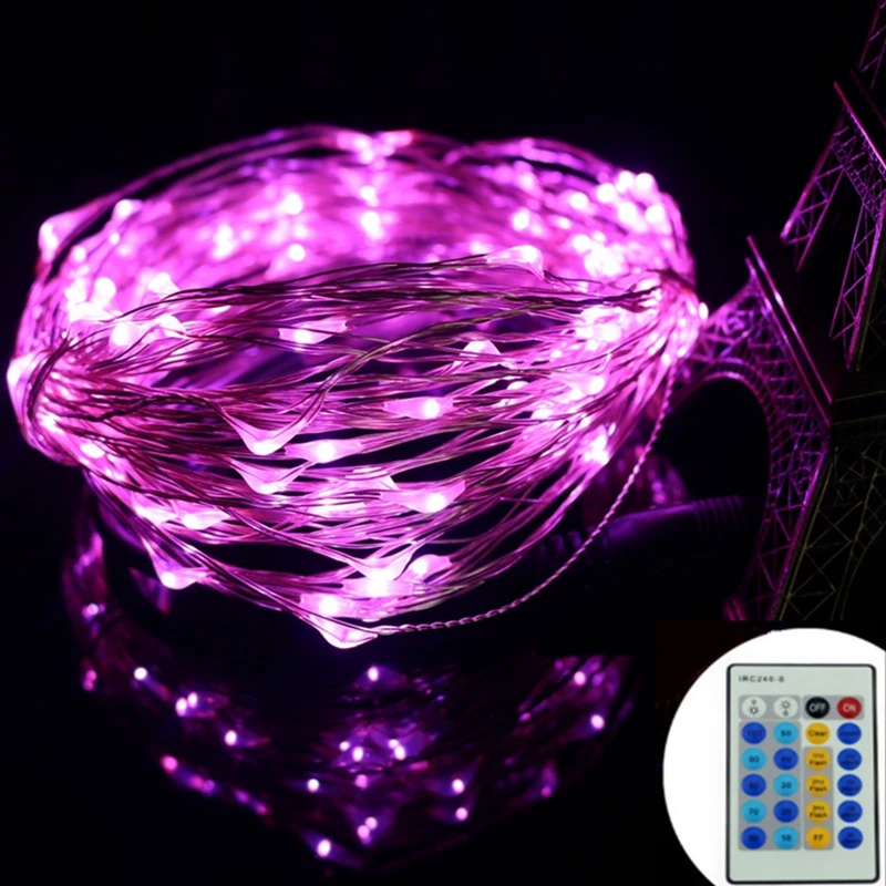 Waterproof Remote DC12V LED Silver Copper Wire String Light For christmas wedding Holiday Bedroom Xmas Indoor Outdoor decoration Waterproof Remote DC12V LED Silver Copper Wire String Light For christmas wedding Holiday Bedroom Xmas Indoor Outdoor decoration
