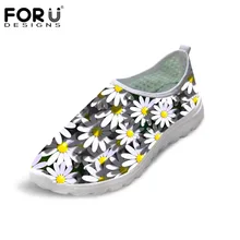 FORUDESIGNS/модные женские туфли на плоской подошве в цветочек; повседневная обувь; летние дышащие кроссовки из сетки; женская обувь для отдыха с объемным цветочным узором